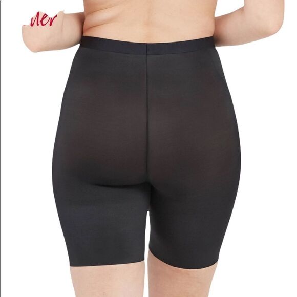 NEW SPANX Thinstincts 2.0 mid rise black shaper short. - Picture 3 of 5